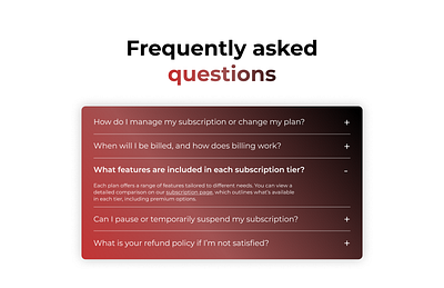 Daily UI #92 challenge dailyui faq frequently asked questions