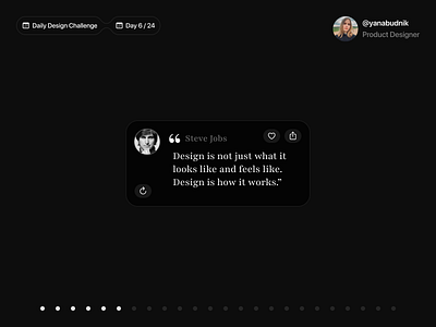 💡 Inspiration Widget for iOS | Daily Design Challenge design challenge design concept inspiration ios quotes ui ux widget