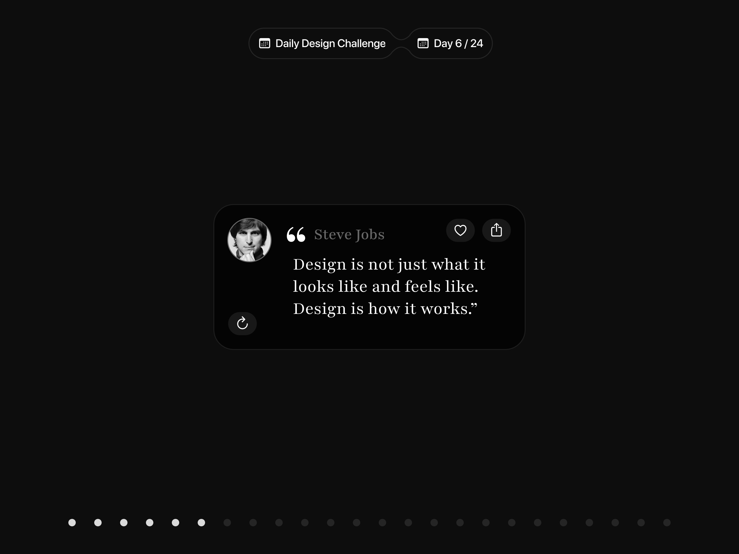 💡 Inspiration Widget for iOS | Daily Design Challenge design challenge design concept inspiration ios quotes ui ux widget