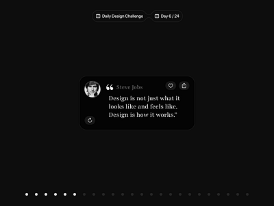💡 Inspiration Widget for iOS | Daily Design Challenge design challenge design concept inspiration ios quotes ui ux widget