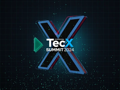 TecX SUMMIT 2024 3d after effects branding broadcast cinema4d event grid logo modeling motion graphics package premiere speakers summit tech typography