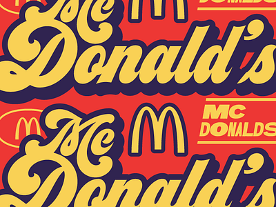 Famous Logos Posters I adidas apple design faelpt illustration instagram lettering mcdonalds nike type typedesign typography