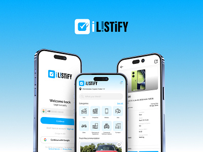 iListify The Ultimate E-Commerce Platform for Buy & Sell e commerce mobile app design ui uiux design