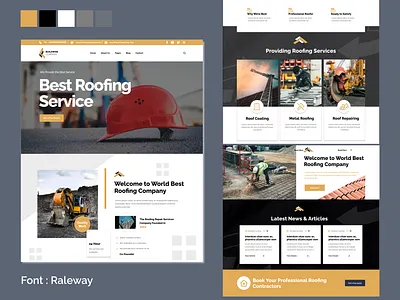 Construction Web Design app branding design graphic design illustration logo typography ui ux vector