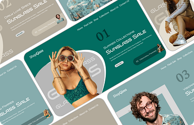 🌟 ShopGlass E-commerce Website Design Concept 🌟 branding graphic design logo ui