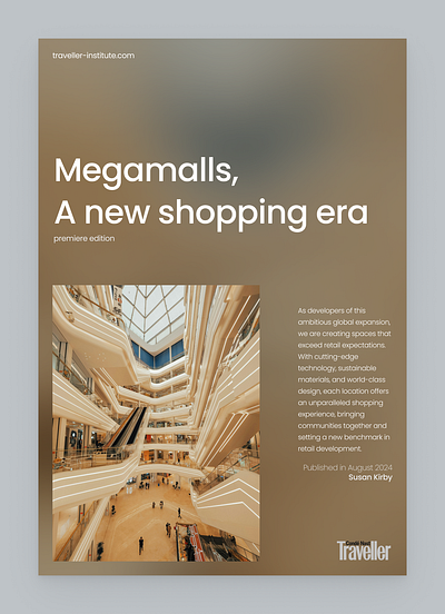 Megamalls Article Cover Magazine Concept article cover article front page magazine magazine article megamalls