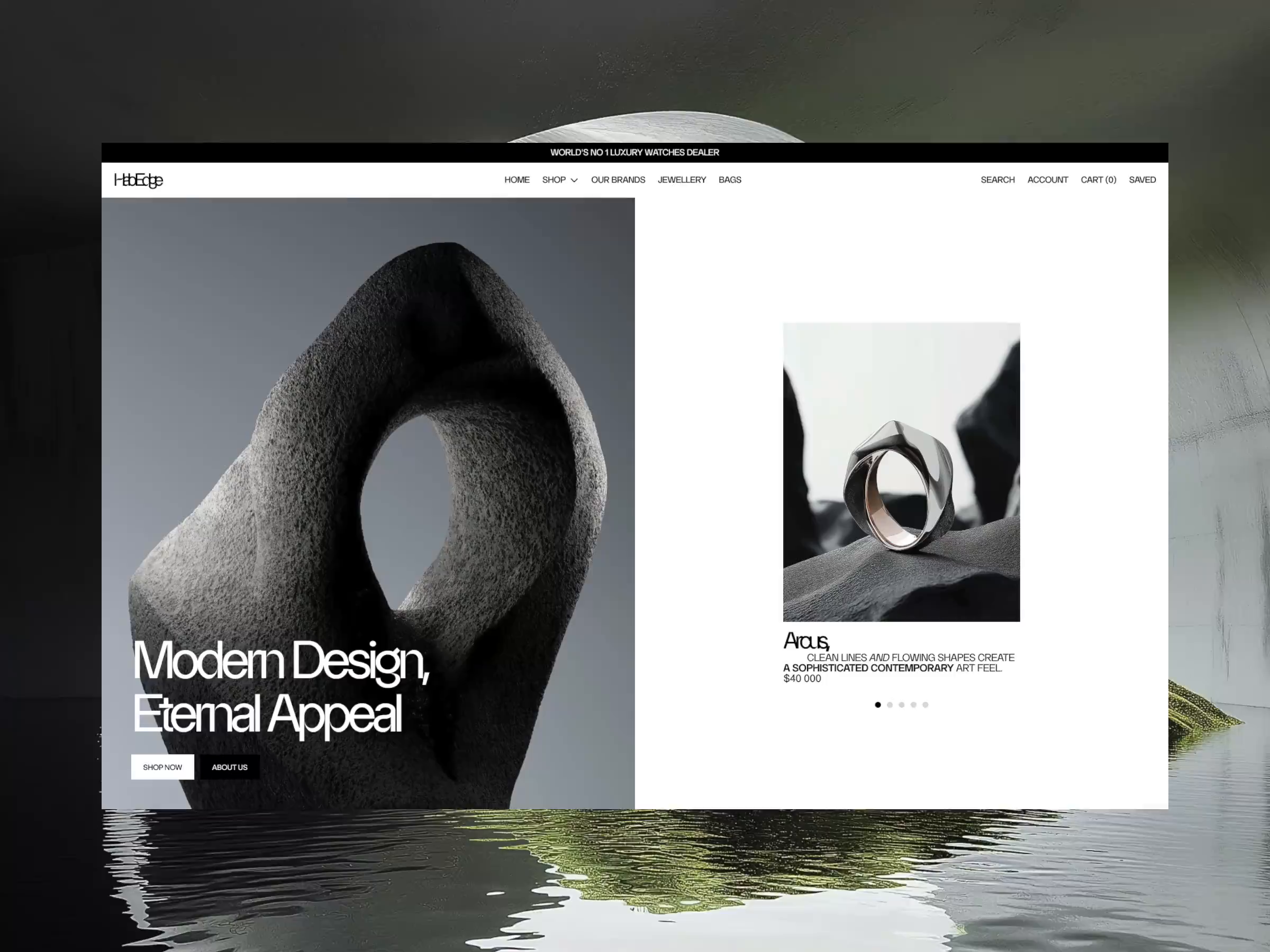 Example of Landing Page Design & Framer.