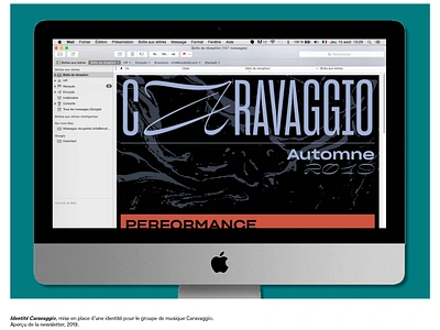 Caravaggio branding graphic design typography