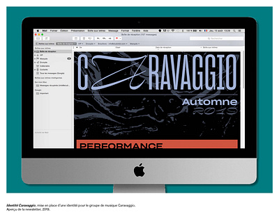 Caravaggio branding graphic design typography