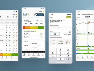 Stock market & finance app app design graphic design ui ux