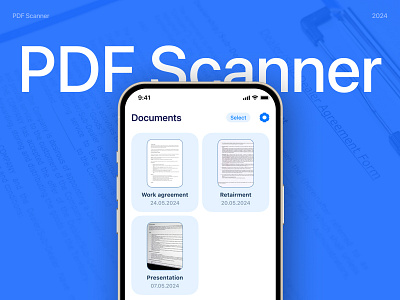 PDF Scanner IOS Mobile App concept design ios app ios mobile app mobile app pdf pdf scanner scanner ui ux