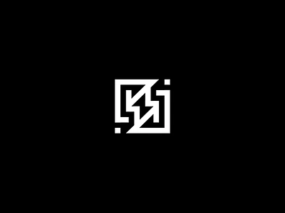 Labyrinth electricity labyrinth lightning logo logotype