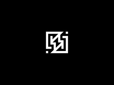 Labyrinth electricity labyrinth lightning logo logotype