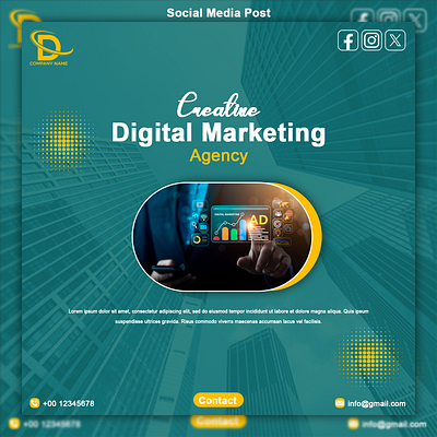 Design Social Media Post 3d animation branding brochure design business checklist business post catalogue design flyer design graphic design illustration logo motion graphics product post social media post thumbnail vector design