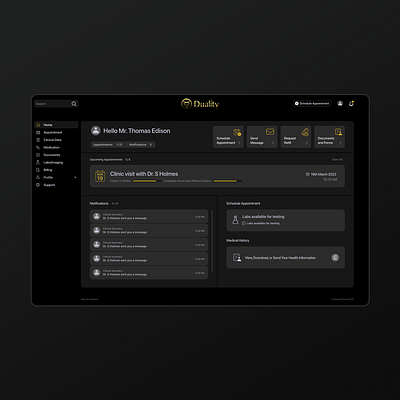 Duality - Dashboard dashboard design duality ui ui ux