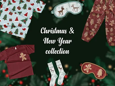 Christmas & New Year collection for the home adobe photoshop graphic design product design surface design textile design