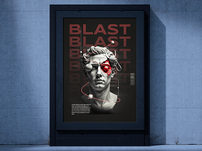 Blast Poster Design ai branding cover design graphic design poster poster design print design