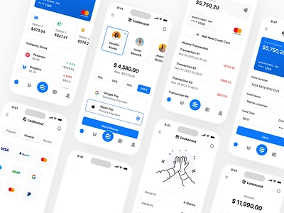 Mobile Banking - Lookscout Design System app application banking design layout lookscout mobile ui user interface ux