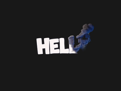 Hello c4d ciinema4d hello pyro smoke smoke transition text up in smoke