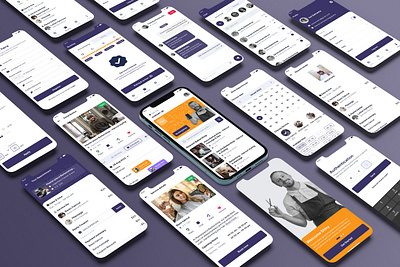 Barber Shop Mobile App barber design ui userinterface ux