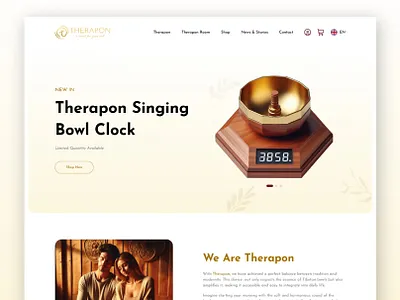 Musical Bowl Therapy Website branding figma figma design health care musical bowl therapy therapon ui ux web design