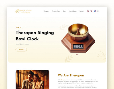 Musical Bowl Therapy Website branding figma figma design health care musical bowl therapy therapon ui ux web design