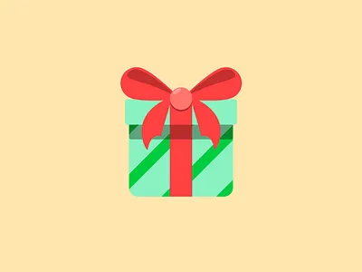 Presents! art christmas colors design gradient graphic design green highlights illustration lights logo pearl present presents red shape shapes square warm