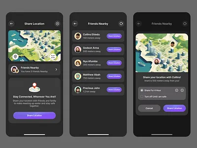 Share Location Ui dailyui ui uidesign uiux uiuxdesign