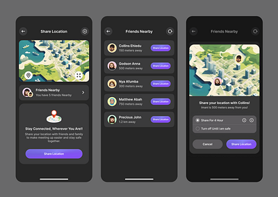 Share Location Ui dailyui ui uidesign uiux uiuxdesign