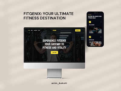 FitGenix: Your Ultimate Fitness Destination design landing page product design ui uiux uiux design ux web design