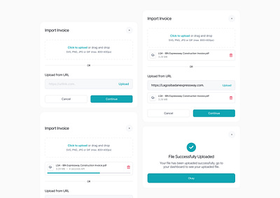 Import Invoice Components design fintech import document ui ui design ux ux design
