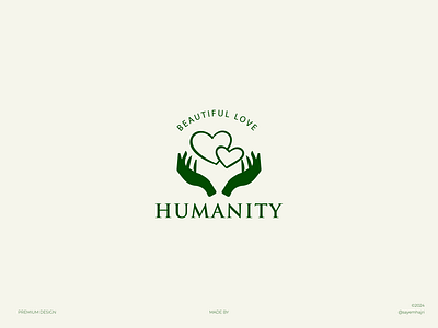 Humanity logo for branding 3d beautiful logo branding design graphic design human humanity illustration logo logo creation logo creator logo design logo designer love non profit project ui vector