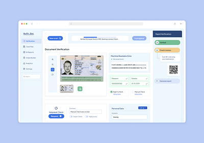 Redesigning a Digital Identity Verification Platform design flat minimal ux