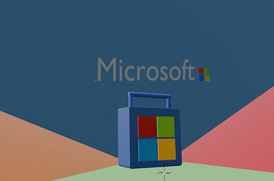 Logo Design 3d blender logo microsoft