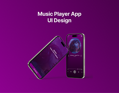 Music Player App UI Design ui uiux ux research visual design