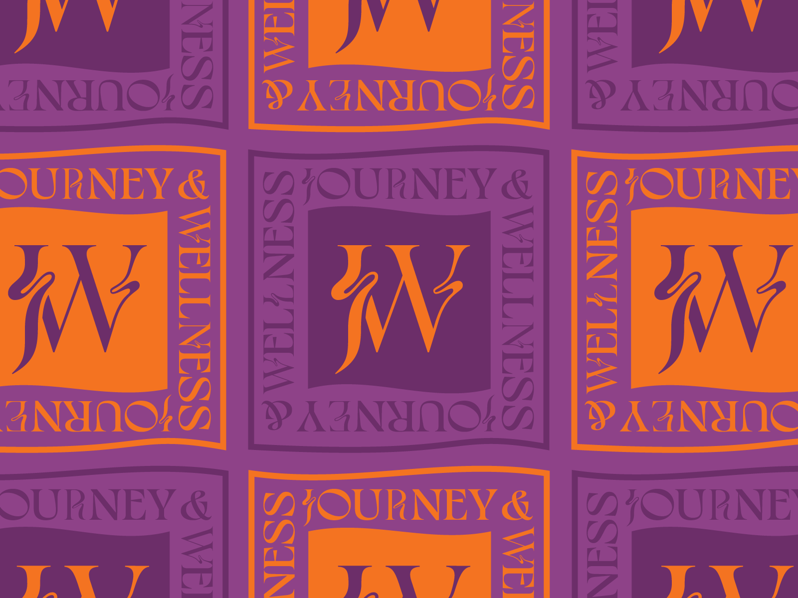 Journey & Wellness Contorted Monogram by Kyle Harris on Dribbble
