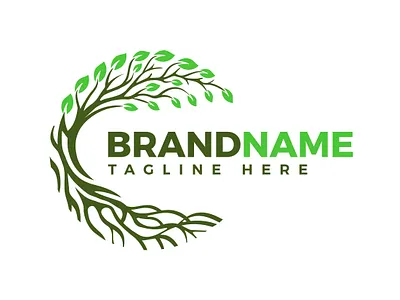 Creative Connection Circle Tree Logo Design charity