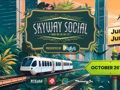 Skyway Social - Event animation event graphic design illustration music social media
