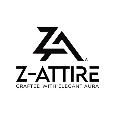 Z- Attire | ZA | Clothing Brand Logo az brand brand identity brand logo business logo clothing clothing logo company logo emblem fabric graphic design logo logo design logo designer logo designs logo type minimal simple vector za