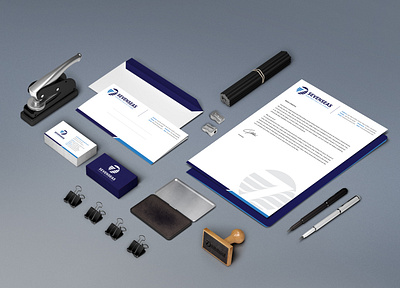 Corporate Identity Design | 7 Seven seas agency blue brand designer brandidentity branding branding design branding ideas brandstrategy business card company branding corporate identity corporate identity designs cyberavanza design envelope graphic desing graphics letterhead logo design vector