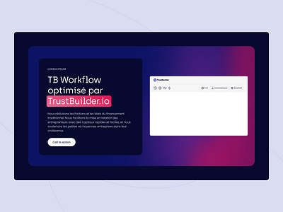 Optimised Workflow for TrustBuilder.io animation branding graphic design motion graphics ui webdesign website workflow