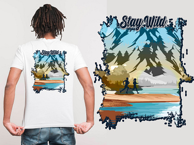 Mountain T-shirt Design | Adventure T-shirt Design | Outdoor Tee ad ads graphic graphics design illustration mockup print shirt shirts t shirt t shirt design tee tees tshirt typography