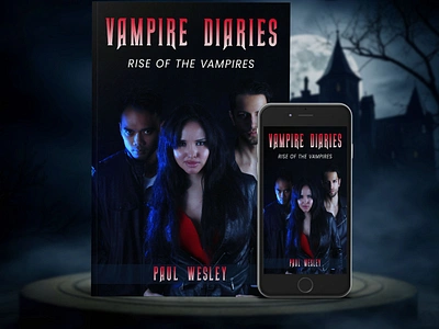 The Vampire Diaries 3d book mockup amazon kdp book book cover book cover art book cover design book cover designer book cover mockup book design ebook ebook cover epic epic book epic book covers epic bookcovers epic covers horror book cover paperback professional book cover the vampire diaries