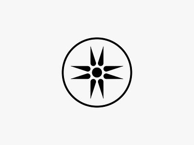 Abstract Symbol (Sun + Compass) brand identity branding corporate identity graphic design identity logo logo design mark symbol