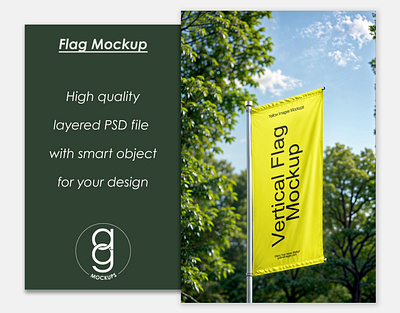 Flag Mockup banner flag mockup free brand identity branding design flag mockup free free flag mockup free mockup graphic design identity illustration label label design logo logo design mockup mockup free mockupdesign visualization