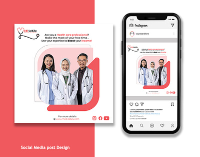 Social media ad design for Mobilab2u ad design ad post design advertisement branding design flyer design graphic design healthcare illustration malaysian healthcare medical center poster design social media post social media posted