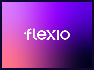 Flexio - custom wordmark branding clean design illustration logo logotype minimal simple typography ui