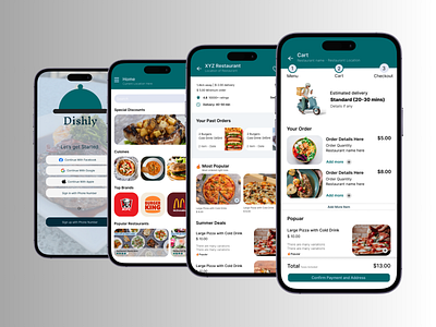 Food Delivery Mobile Application animation applocation design figma figmadesign fooddelivery mobile