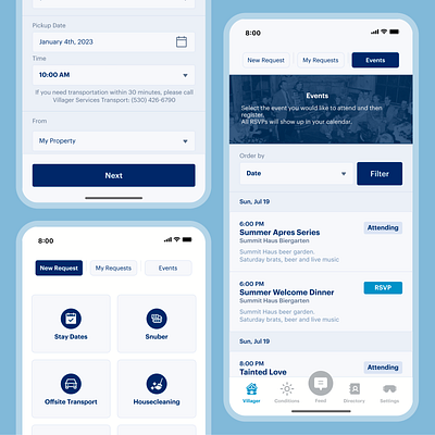 Sugar Bown - UI/UX - Ski Resort App android app app design apple design designer dribbble interface ios light theme minimal mobile app mobile app design ui uidesign uiux ux ux ui design