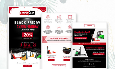 Black Friday Sales Promotion for ForkEq black friday cyber monday design email email design email template html email newsletter newsletter template responsive email template